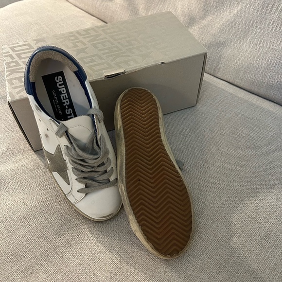 Brand new gold gooses!!! very lightly worn with original box and bag! - Picture 3 of 6